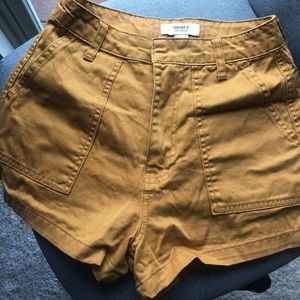 Gold Forever 21 shorts